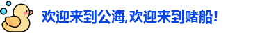 欢迎来到公海,欢迎来到赌船!